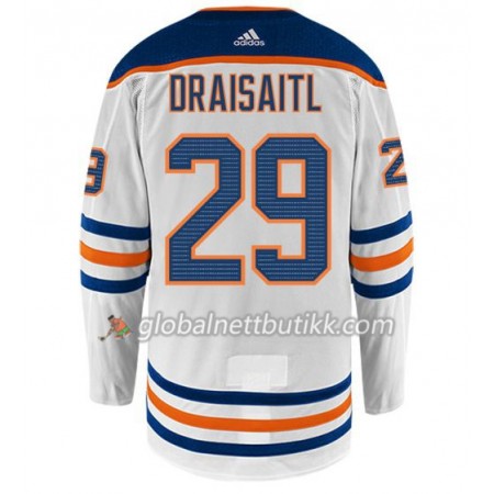 Edmonton Oilers Hockeydrakt LEON DRAISAITL 29 Hvit Adidas Authentic - Herre